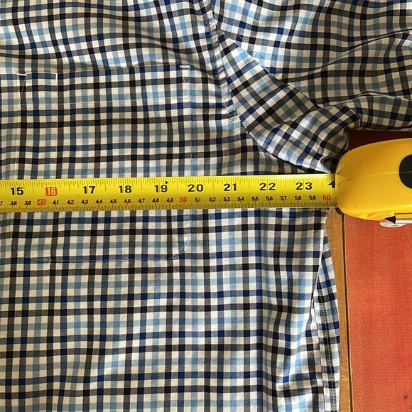 Duluth Trading Co. Short Sleeve Work Shirt, Plaid - 100% Cotton, Size L - Picture 6 of 7